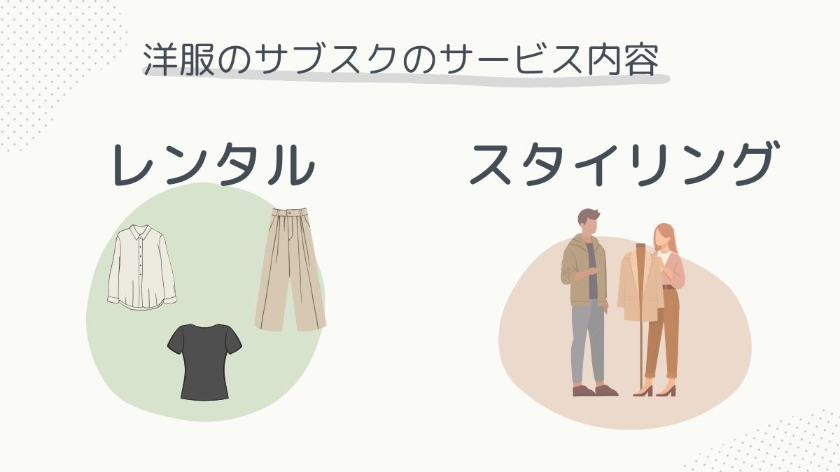 洋服のサブスクのサービス内容