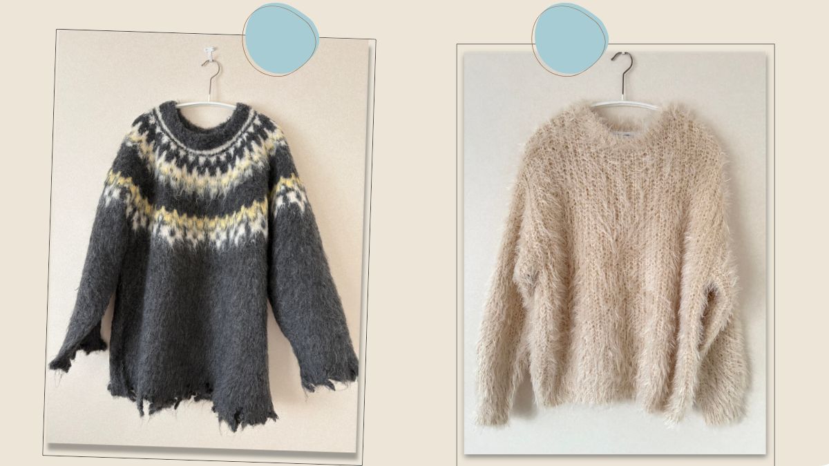 借りたニットたち
